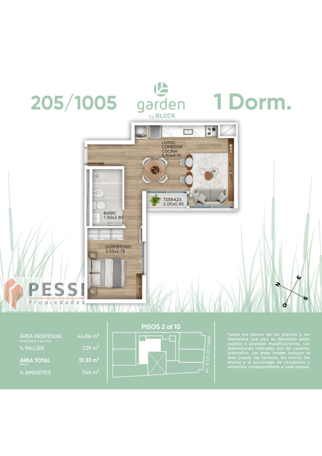 Venta apartamento 1 dormitorio 