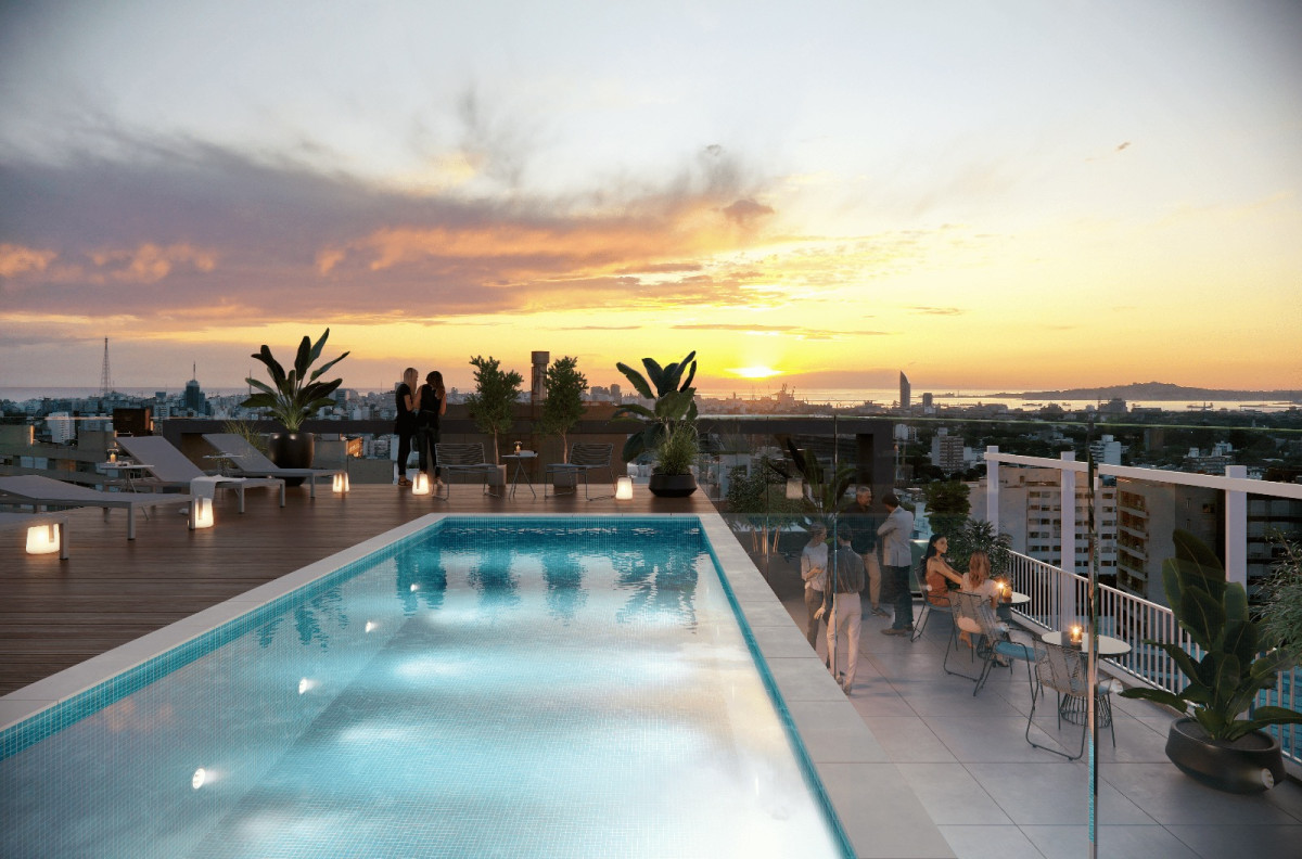 Venta apartamento 1 dormitorio a estrenar en edificio Los Olimpicos La Blanqueada