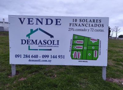 Se vende terreno en Pan de Azúcar, posibilidad de financiación 