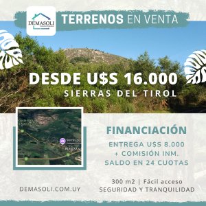 TERRENOS EN SIERRA DEL TIROL - PAN DE AZUCAR 