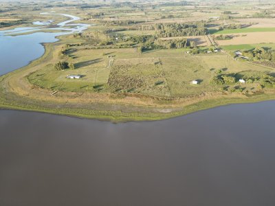 Chacra sin construcciones con la costa del Embalse Canelón Grande Única!!