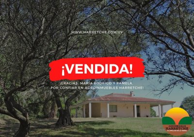 Chacra en venta Chalet con 6 dorm, 3 baños, parque, apta banco.