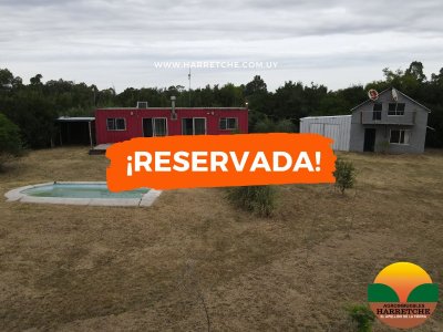 Chacra en Rincón del Colorado, 3 has, 2 casas, piscina.