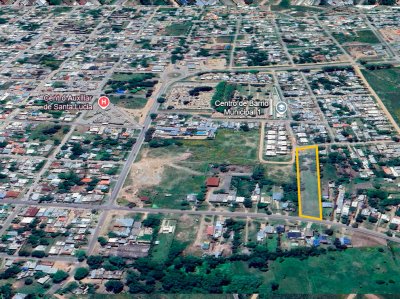 Terreno en Santa Lucia, 4696 m2 con frente a ruta y calle!