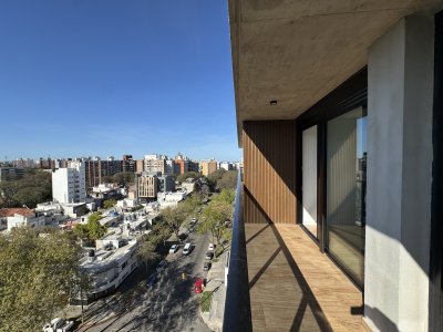 Alquiler Apartamento 1 dormitorio A Estrenar Piso Alto Luminoso Semi Equipado Pocitos Montevideo