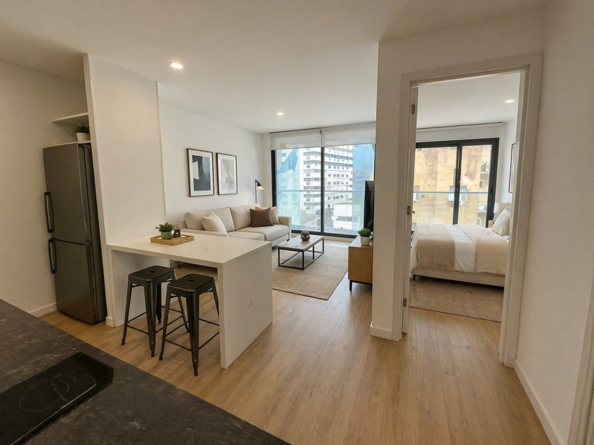 Venta Apartamento 1 Dormitorio con Patio a Estrenar Centro Montevideo