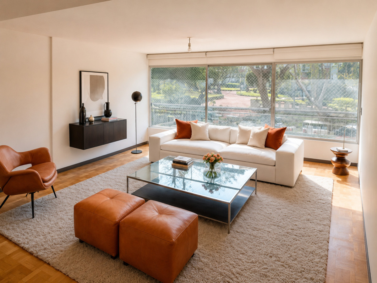 Alquiler Apartamento Con Patio Ideal Para Familias En Pocitos Con Vista A La Rambla! Con 2 Garages