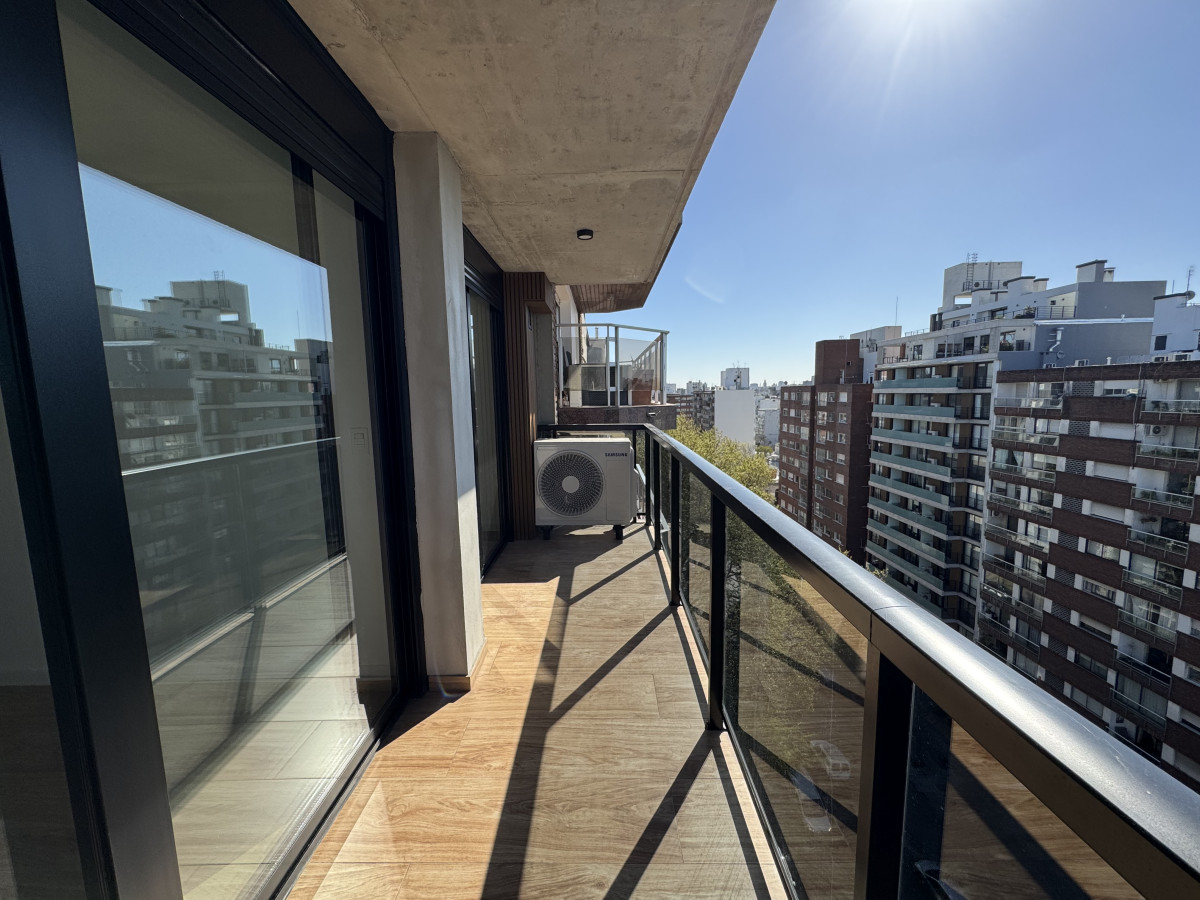 Alquiler Apartamento 1 dormitorio A Estrenar Piso Alto Luminoso Semi Equipado Pocitos Montevideo