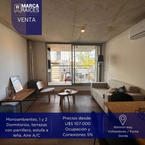 Venta Apartamentos 2 Dormitorios Entrega Noviembre 2023 Punta Gorda Montevideo