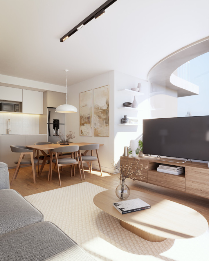 Venta Apartamento 2 Dormitorios en pozo construccion Cordon Sur Montevideo