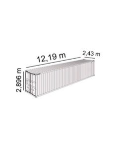 VENDO CONTAINER MARITIMO 40 HC
