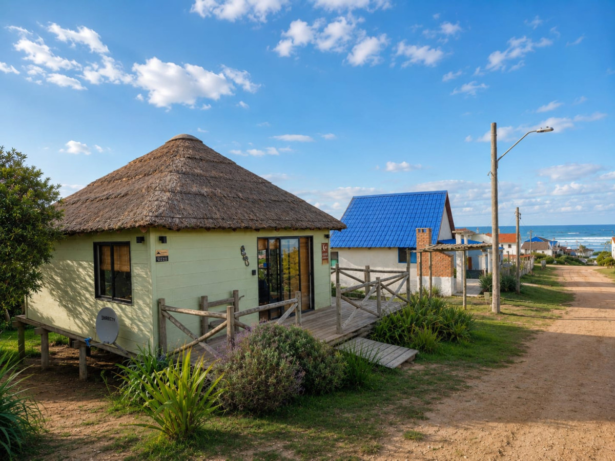 Cabaña a pocos metros de la playa en Punta del Diablo