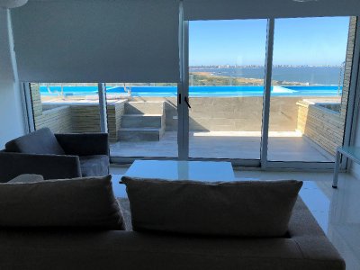 Apartamento con piscina en alquiler  - Punta Ballena