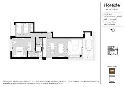 Apartamento en venta en obra 3 dormitorios zona playa brava 
