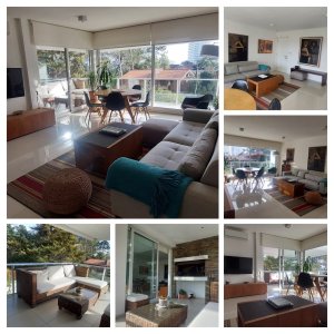 Apartamento en venta, de dos domitorios con jardín. 