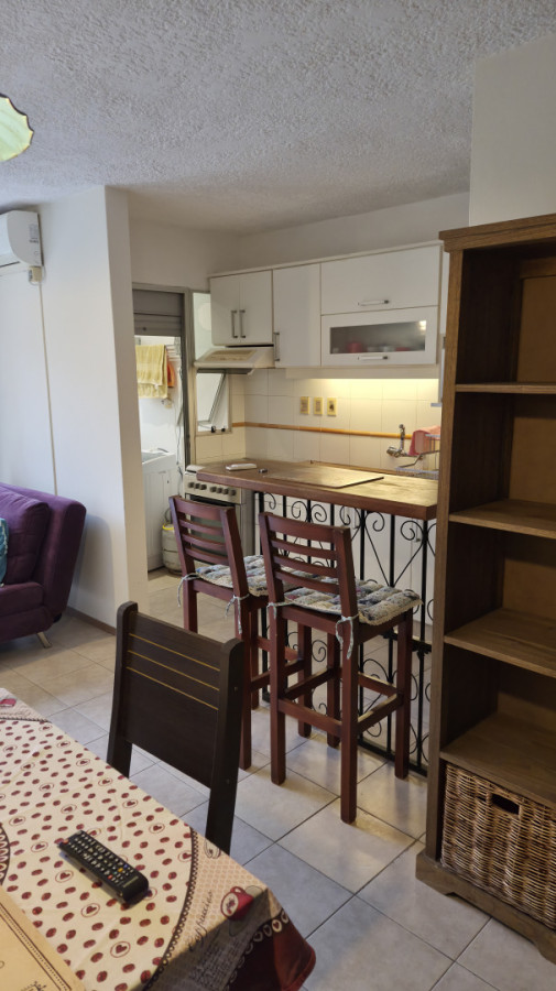 Alquiler 1 dorm.  ¡Viví todo el año en Aidy Grill! Apartamento amueblado con cochera