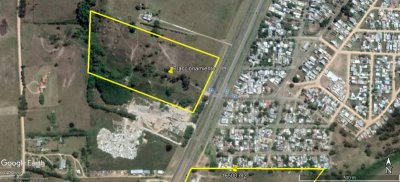 Terreno frente a Ruta 39, de 4370 m2, zona logística, galpones, empresas, etc. Venta US$ 437000.