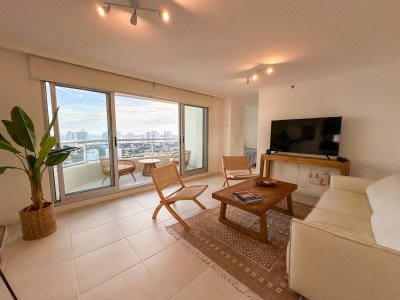 ALQUILER INVERNAL Y TEMPORADA 1 DORMITORIO Y MEDIO TODOS LOS SERVICIOS PISO ALTO A LA MANSA PUNTA DEL ESTE