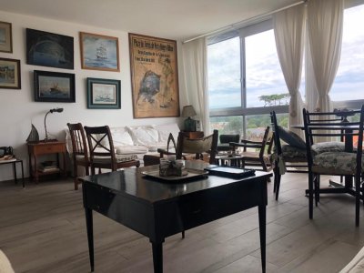 Alquiler temporada apartamento 2 dormitorios en primera linea frente al mar Playa Mansa Punta del Este