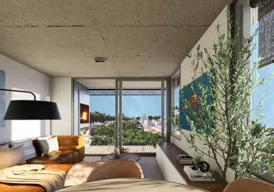 Venta Apartamento de dos dormitorios a estrenar en Malvín a 50 metros del Mar.