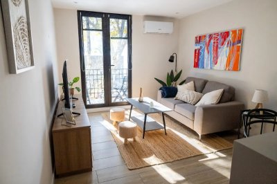 Alquiler Apartamento amoblado 2 Dormitorios Barrio Sur balcón