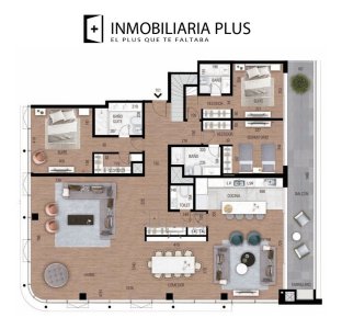 Apartamento De 3 Dormitorios 4 Baños Terraza Y Más Con 669 M2 En La Rambla De Carrasco Desde U$s 1.985.000 De  80% Financiado
