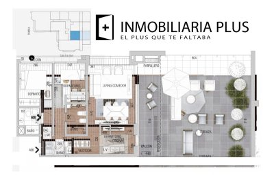 Apartamento De 1 Dormitorio Con 167 M2 En La Rambla De Carrasco Desde U$s 345.000 De  80% Financiado