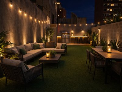 Alquiler de Apartamento en Cordón SUR 2 Dormitorios al frente con GRAN FONDO, garaje, barbacoa y más