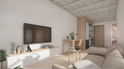 Venta de Apartamento de 1 Dormitorio en Aguada con patio interno exclusivo Vivienda Promovida C830002