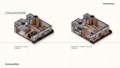 VENTA de Apartamento con financiación a Estrenar en Primera Linea del Parque Rodó C900-301