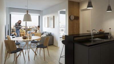 Alquiler de Apartamento de 2 Dormitorios con Gym, Barbacoa, Cowork y más con Garaje en Cordón Sur a pasos de la rambla de Montevideo