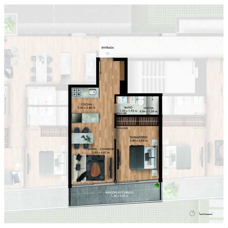See Bosque apartamento de 1 Dormitorio en Mansa