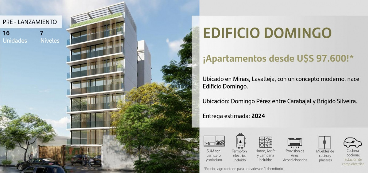 Pre Lanzamiento Edificio Domingo en Minas