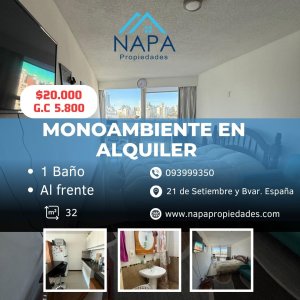 ALQUILER MONOAMBIENTE, PUNTA CARRETAS