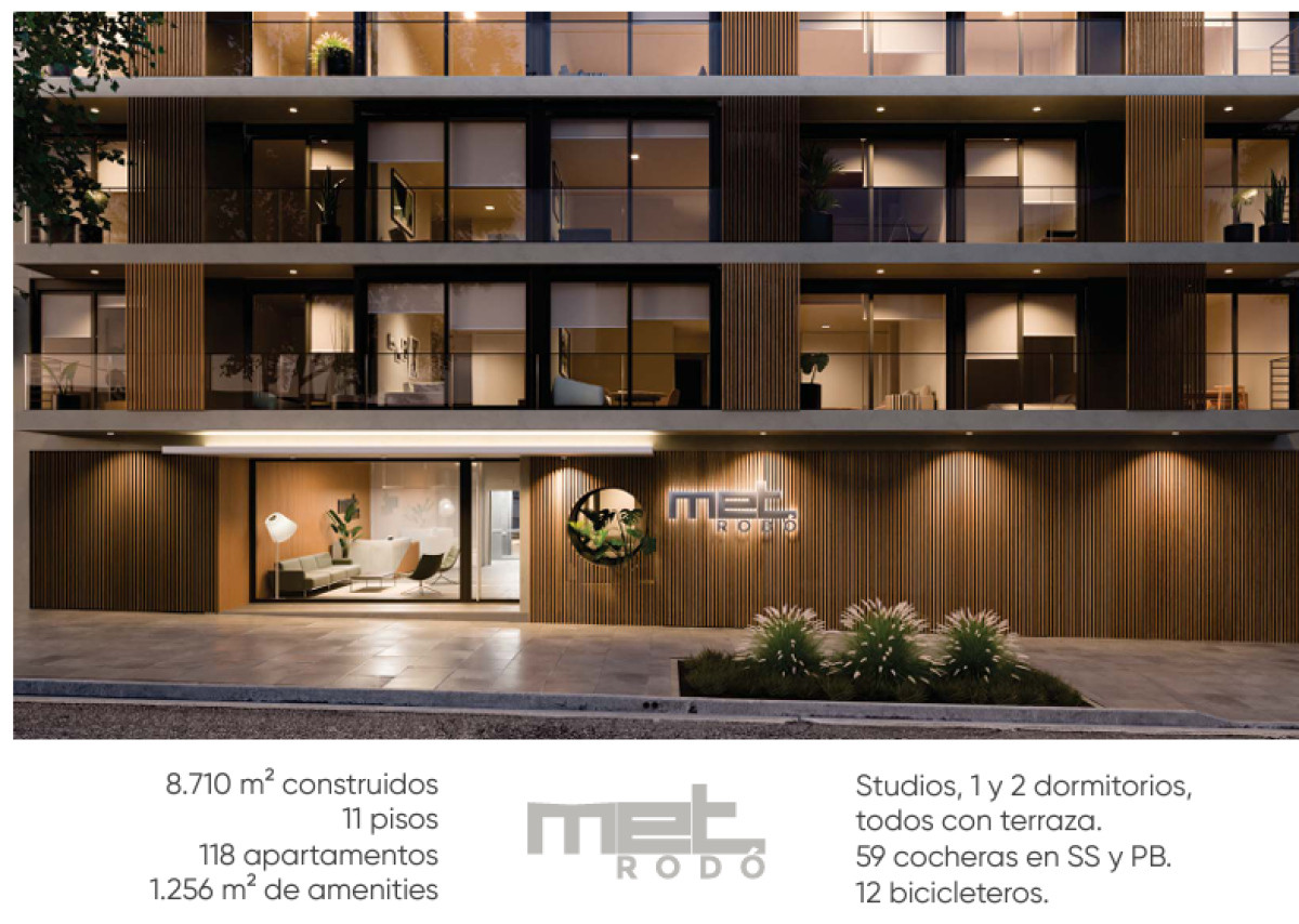 (Ref 3.863) Venta apartamento 1 dormitorio en MET RODÓ en el Cordón A ESTRENAR.