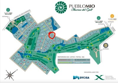 TERRENO EN PUEBLO MIO GOLF 