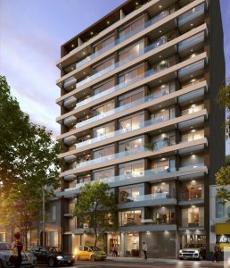 Edificio en construcción, en el corazón de Tres Cruces