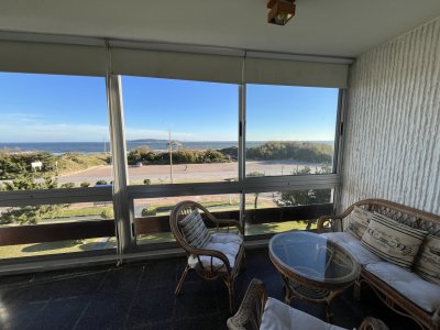 Apartamento en Primera Línea de la Playa Mansa en Alquiler Anual e Invernal con Cochera