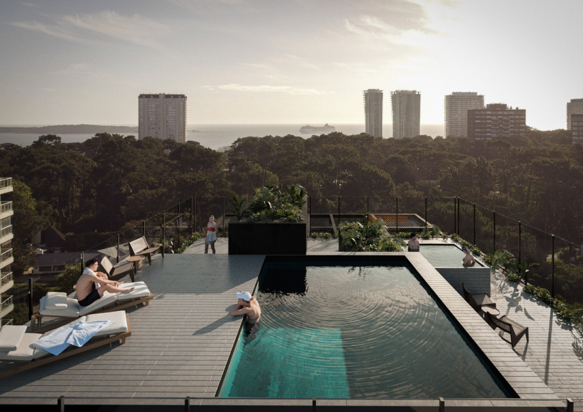 Apartamento esquinero de 2 dormitorios y 2 baños en venta, Punta del Este