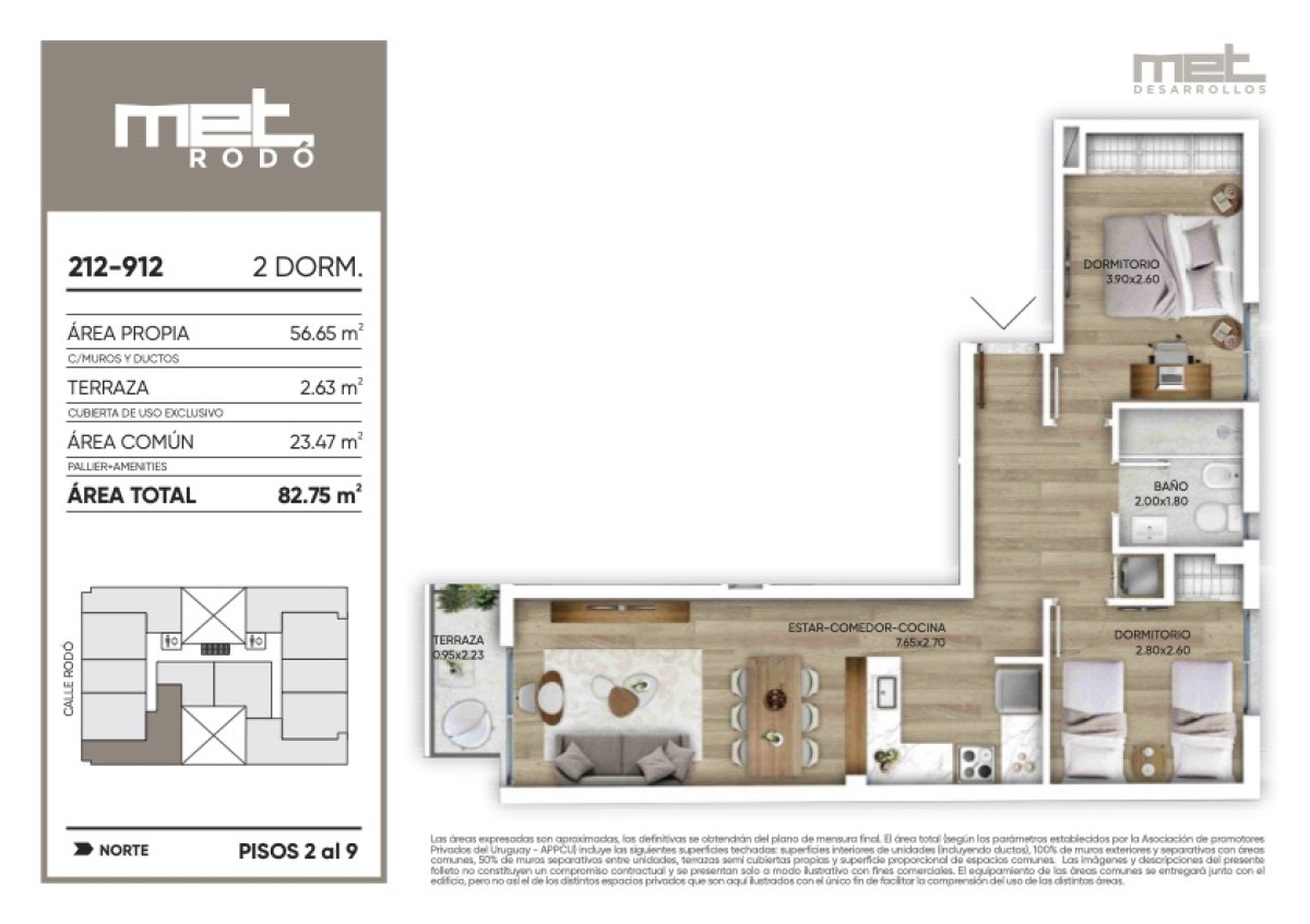 Venta Apartamento 2 Dormitorios