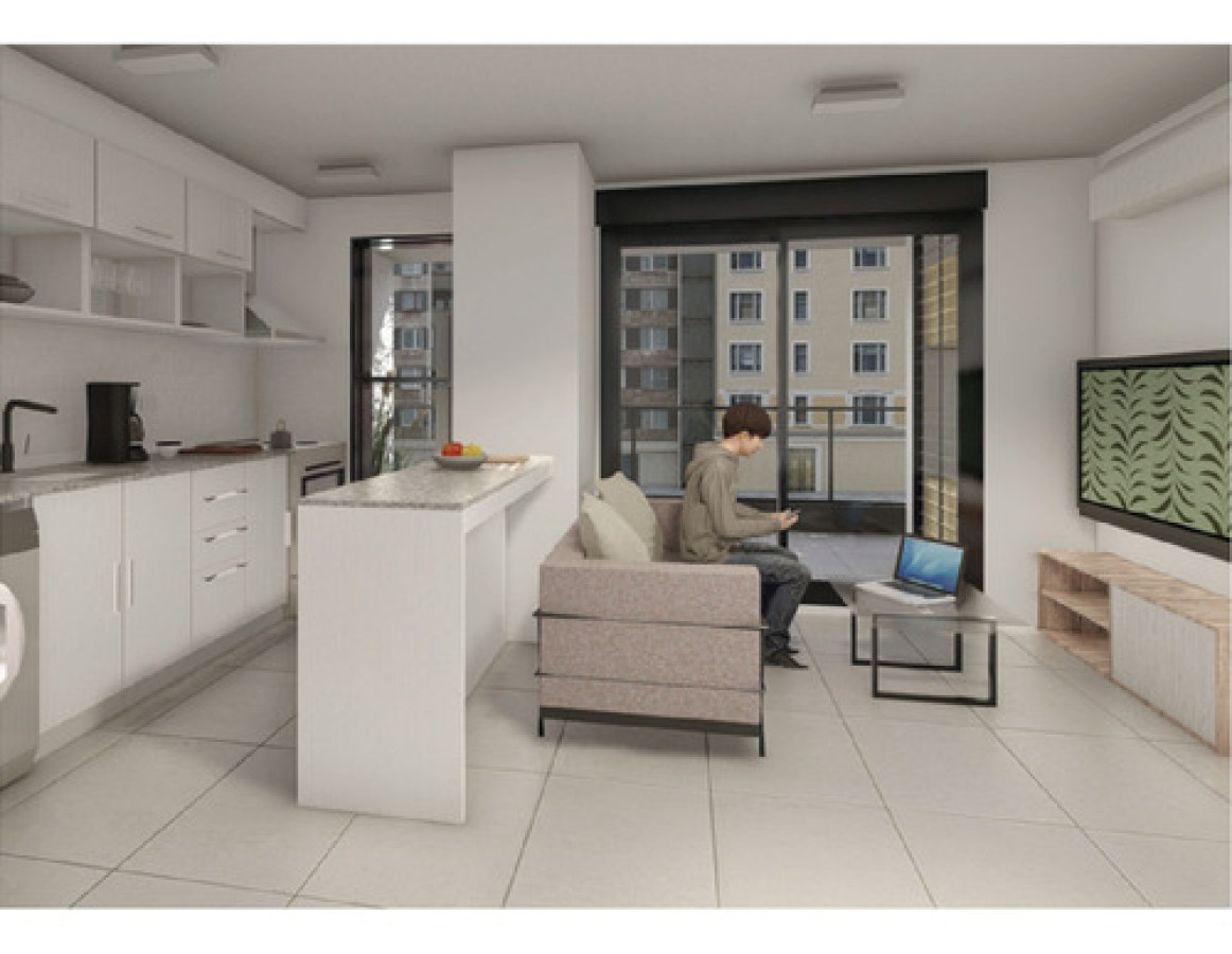 Venta Divino Apartamento De 1 Dormitorio Al Frente En Cordón. Piso 8! Piso Alto! Altos De Cordón.  cod 1181