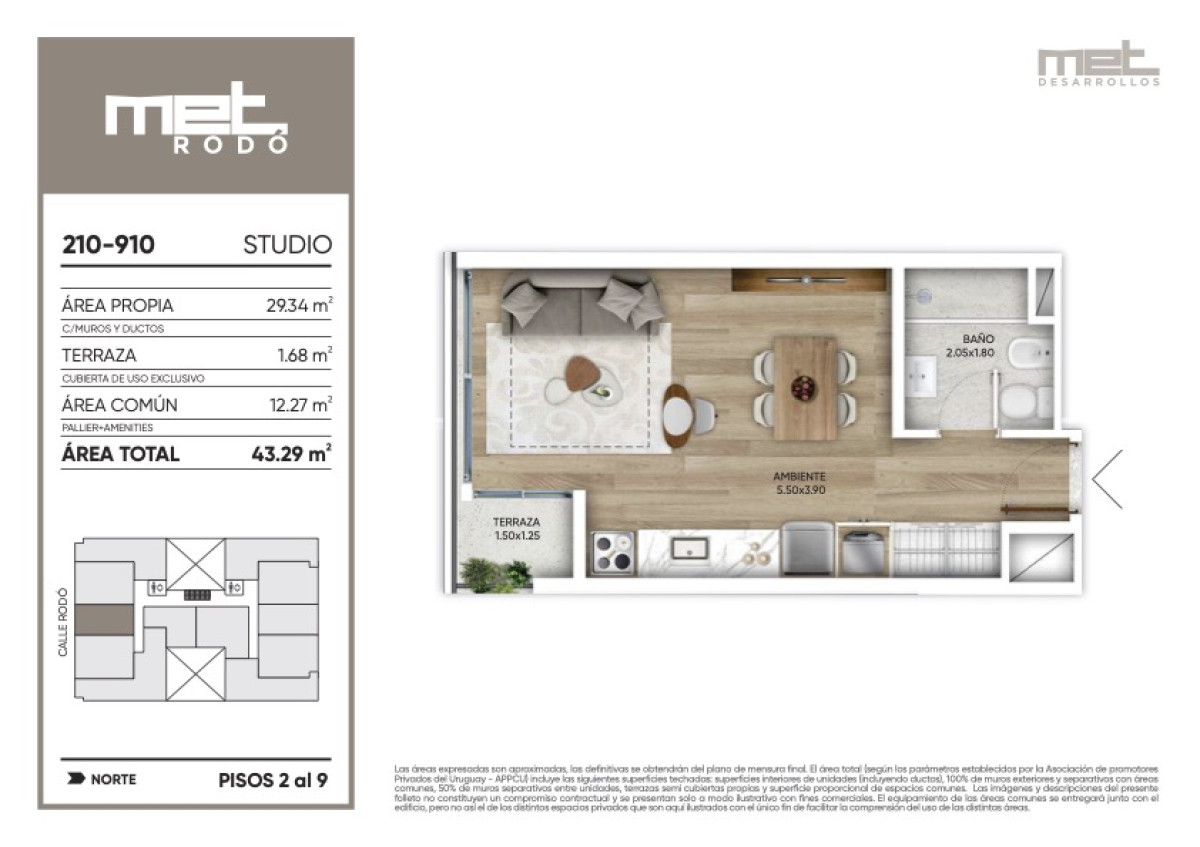 Venta Apartamento Monoambiente