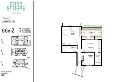 Apartamento en venta La Juanita 2 dormitorios