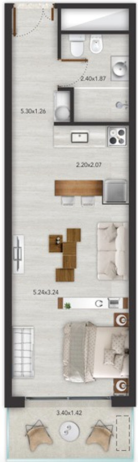 Venta Monoambiente A Estrenar /entrega Ya !
