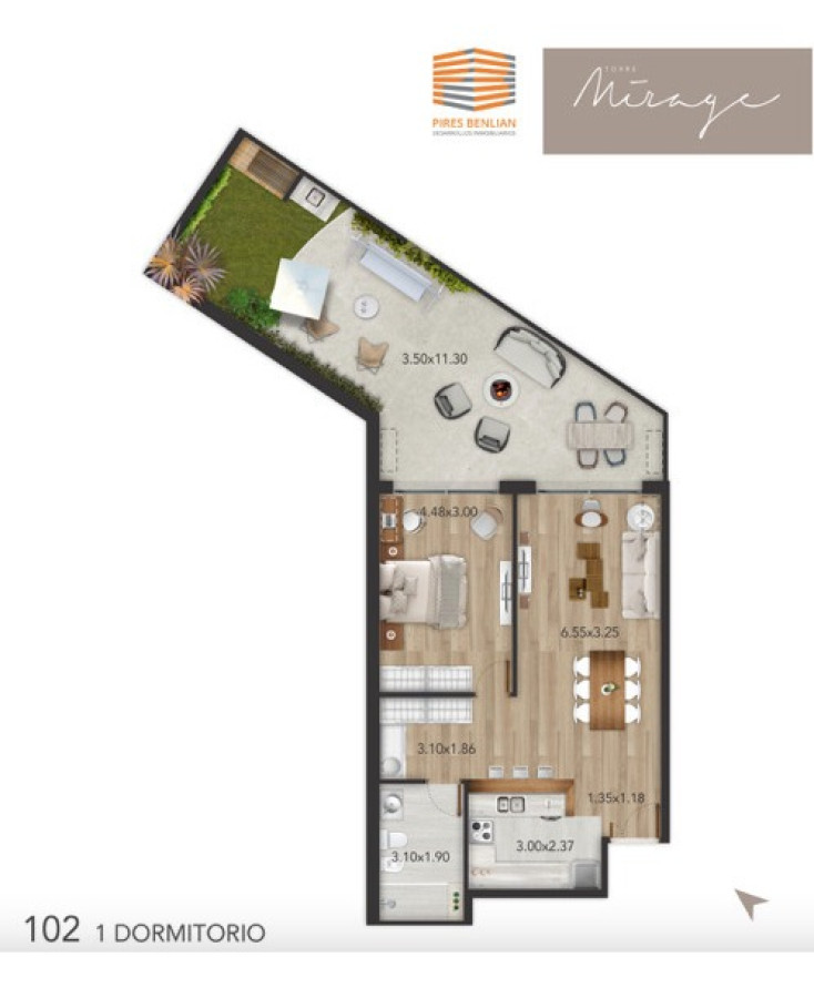 Apartamento 1 Dormitorio Nuevo En Pozo, Punta Carretas