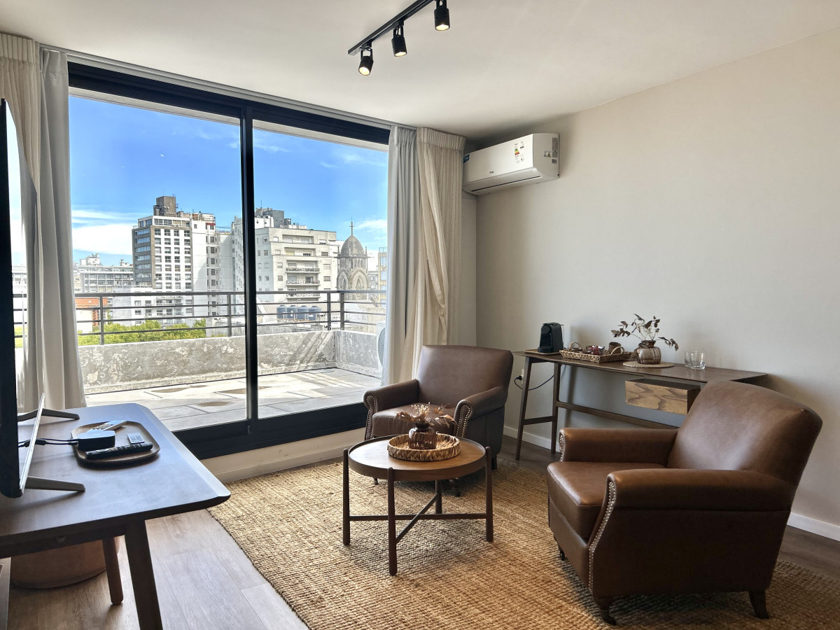 Penthouse 2 dormitorios + terraza con parrillero - Cordón Sur