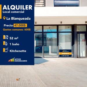 Alquile local comercial a pie de calle - La Blanqueada
