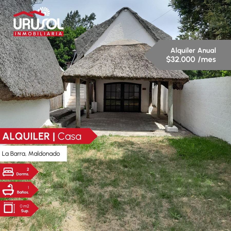 Se ALQUILA Casa de 2 Dormitorios en El Tesoro