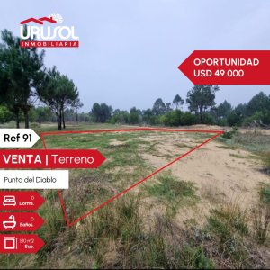 SE VENDE TERRENO EN PUNTA DEL DIABLO