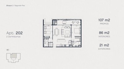 Apartamento en Pozo, 2 dormitorios, Pausa Montoya